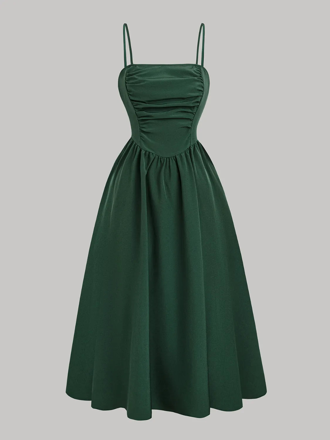 smocked square neck cami dress shown as women’s dress