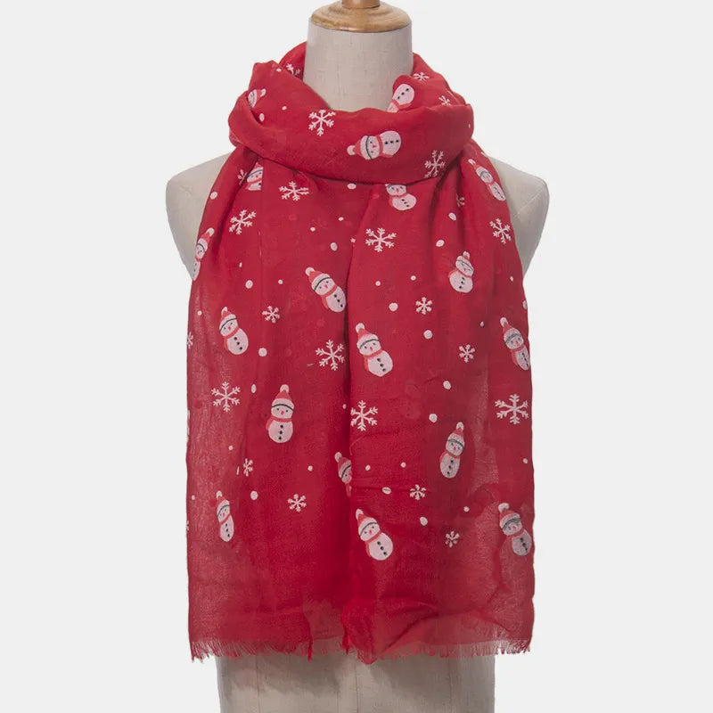 silky modal scarf draped on shoulders