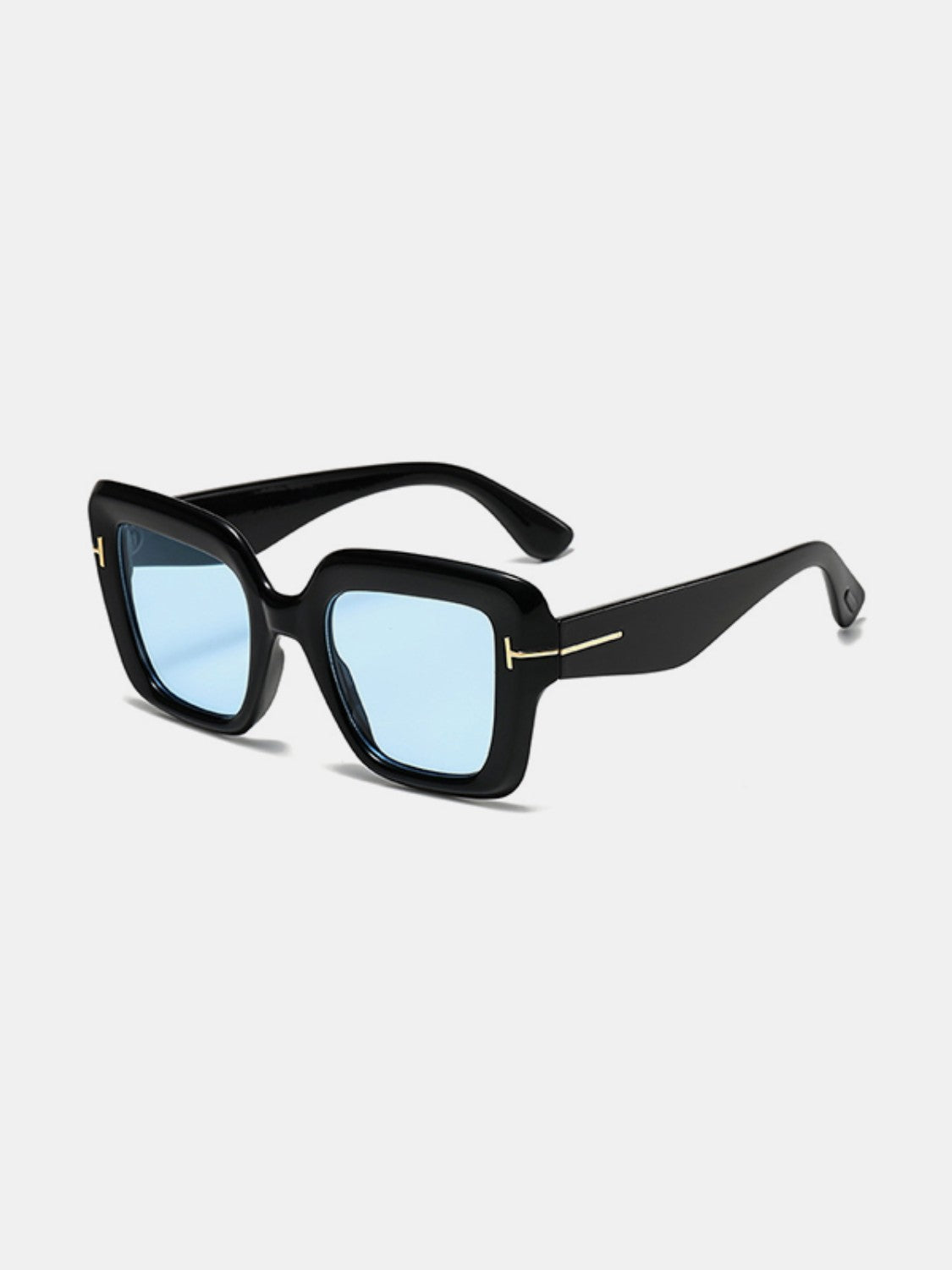 polycarbonate frame square sunglasses shown as apparel