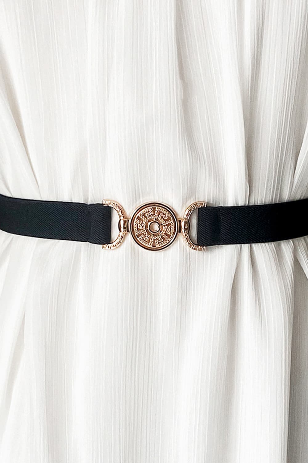 PU Leather Belt Black One Size