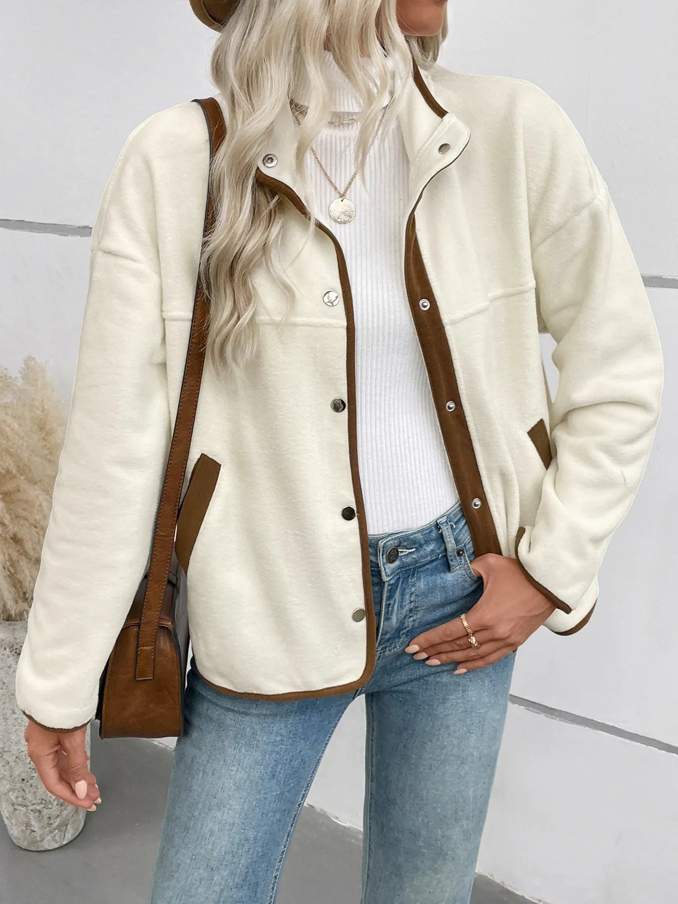hooded winter jacket for women in snowy setting