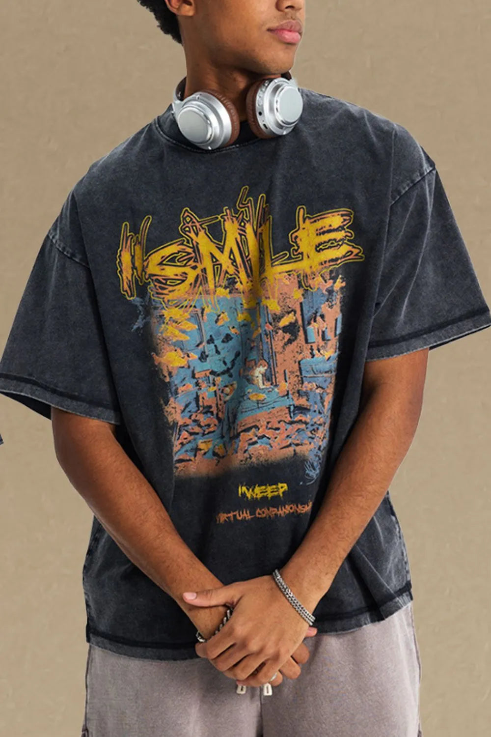 men's graphic round neck half sleeve t-shirt men’s athletic top