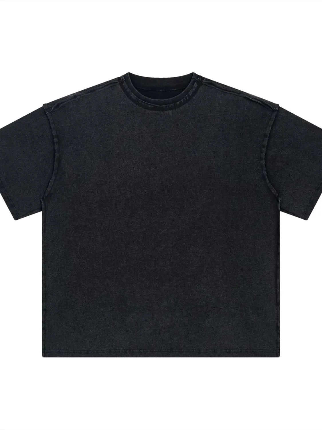 Men's Round Neck Half Sleeve T-Shirt Black