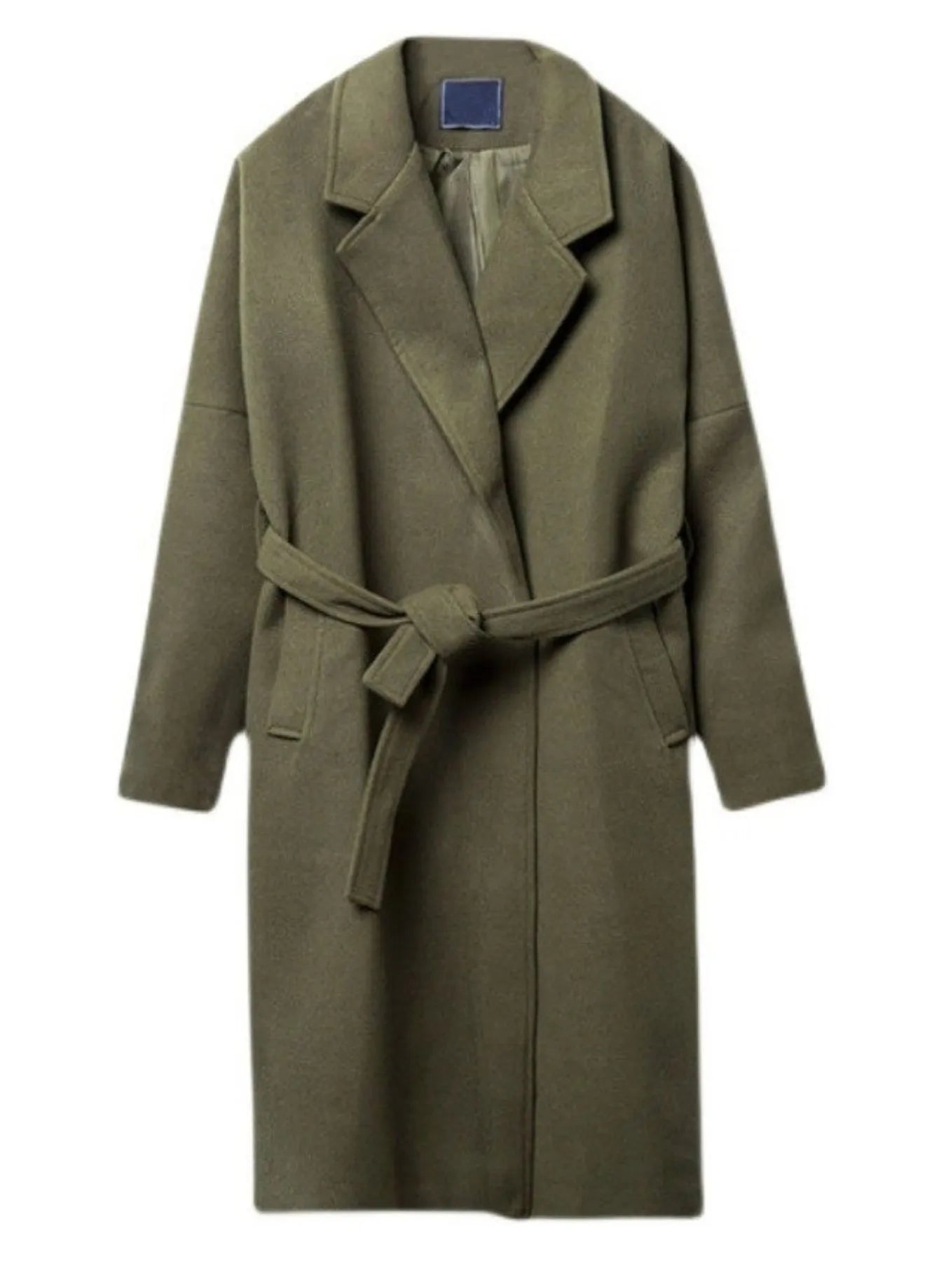 men’s relaxed fit winter parka with belted waist