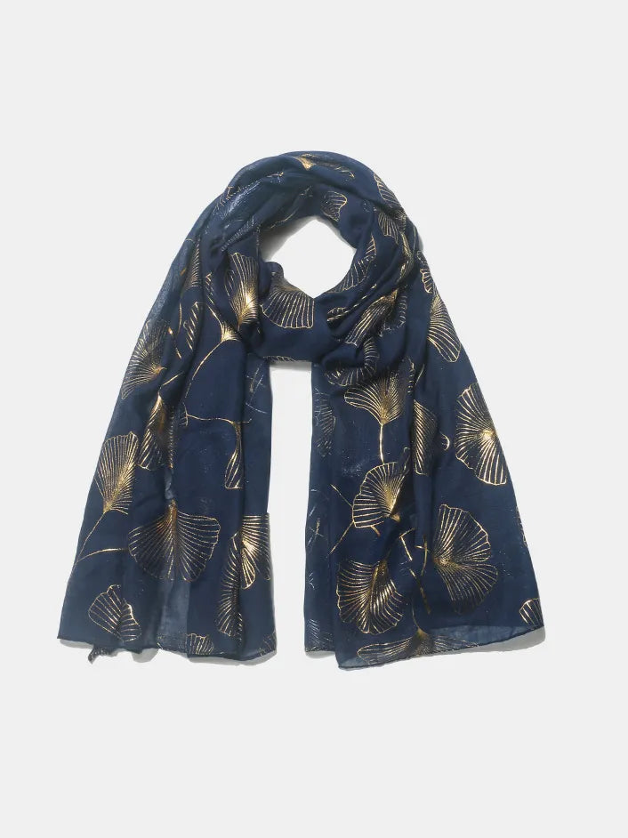 cashmere blend scarf styled with hat