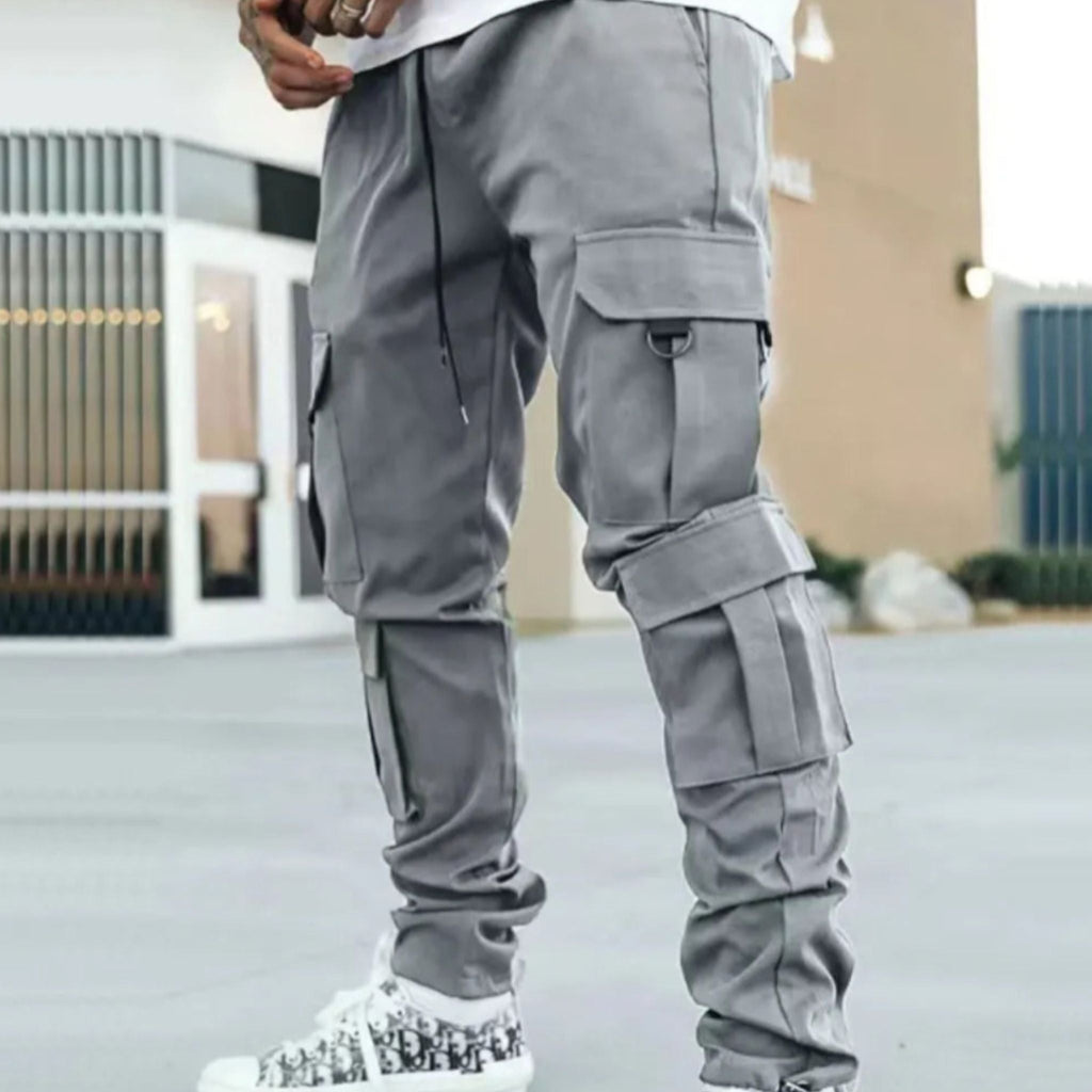 Men's How rad are these Drawstring Pants with Cargo Pockets in Gray? | Donajne