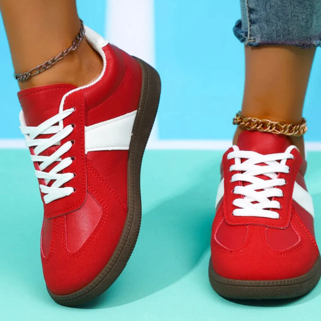 Stylish women’s sneakers from Donjane – platform, lace-up, and round-toe designs for everyday comfort and fashion