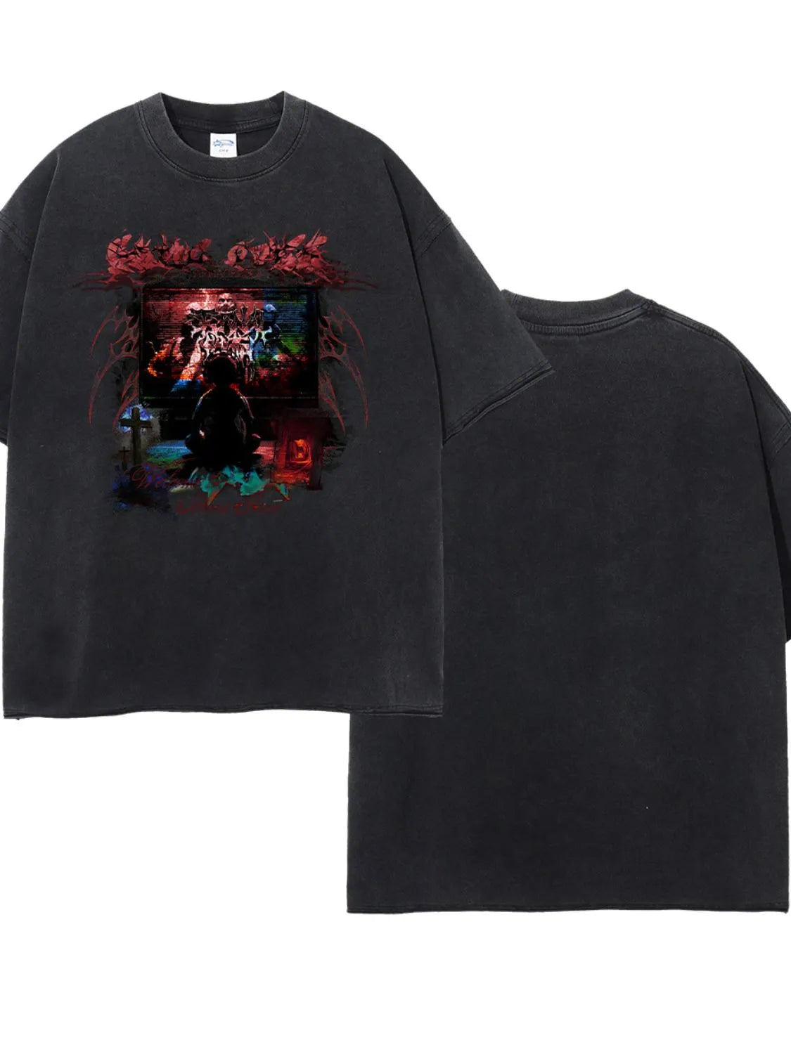 Men's Round Neck Half Sleeve Graphic T-Shirt