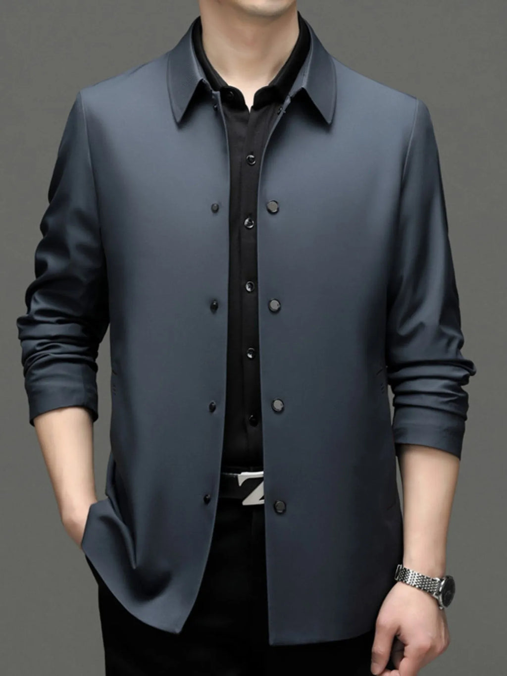 men’s longline warm jacket with storm cuffs
