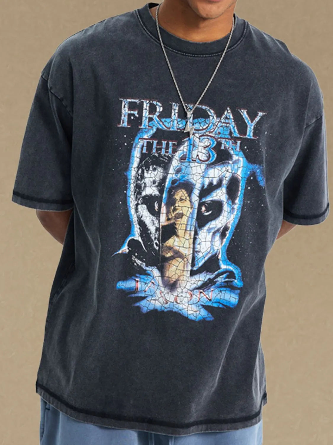 Men's Graphic Round Neck Half Sleeve T-Shirt