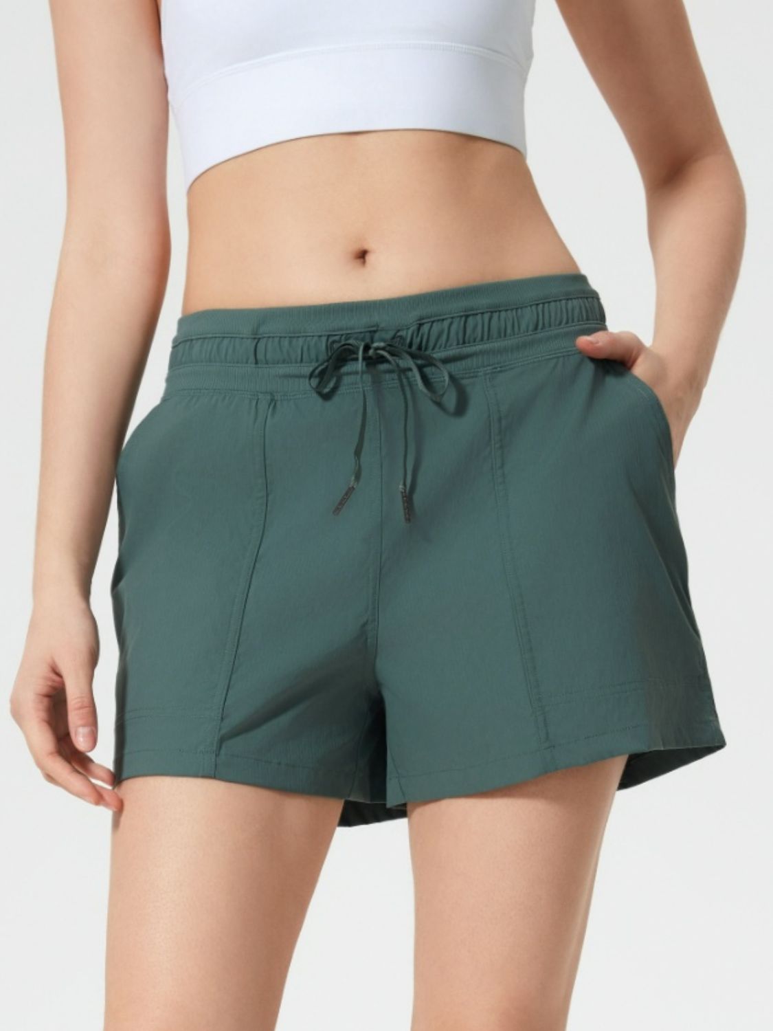 Millennia Drawstring Active Shorts with Pockets