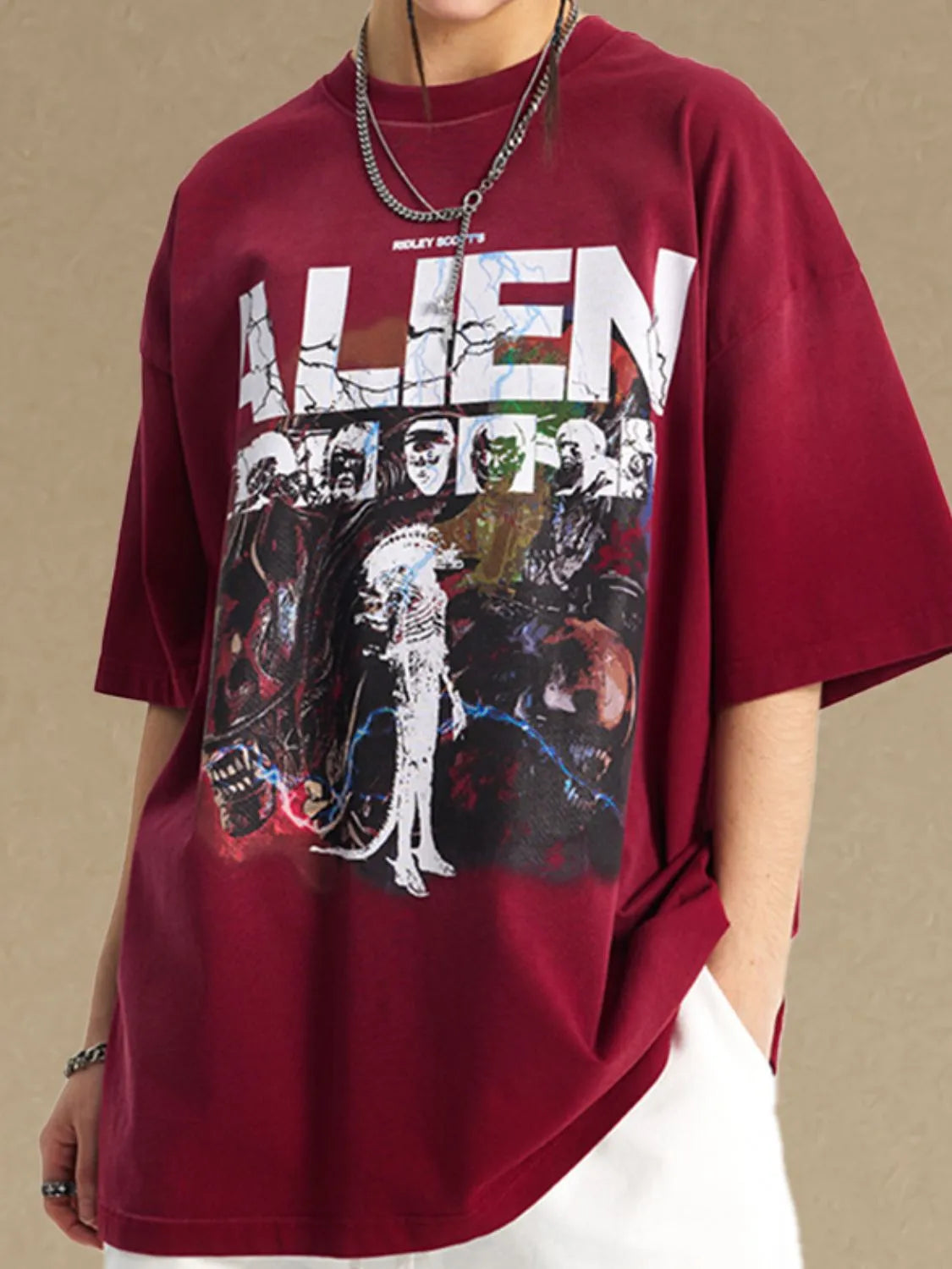 Men's Graphic Round Neck Half Sleeve T-Shirt