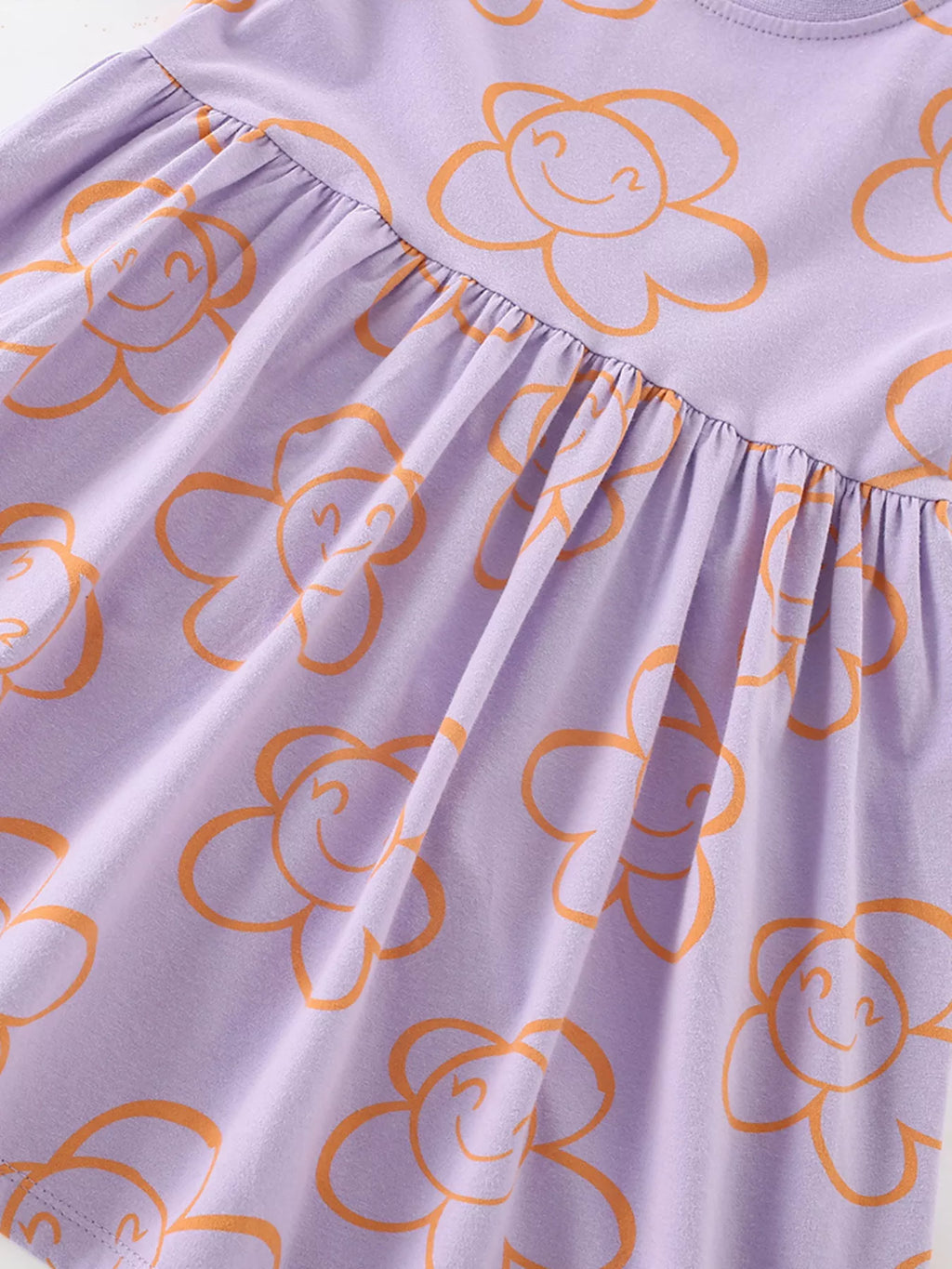 women's children's flower print casual dress - extra view