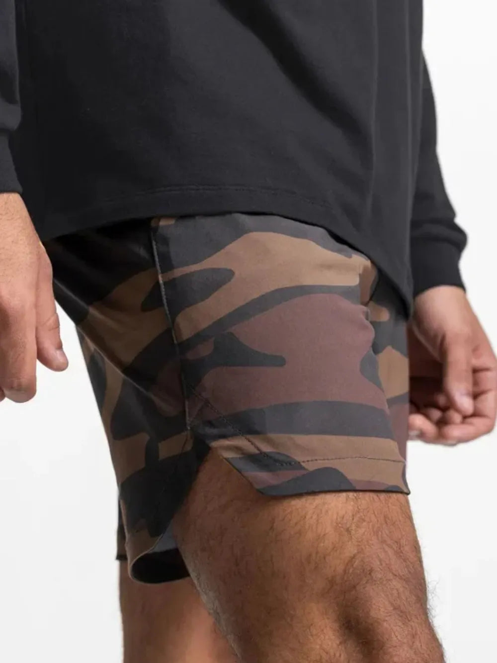 Men's Elastic Waist Active Shorts Mauve