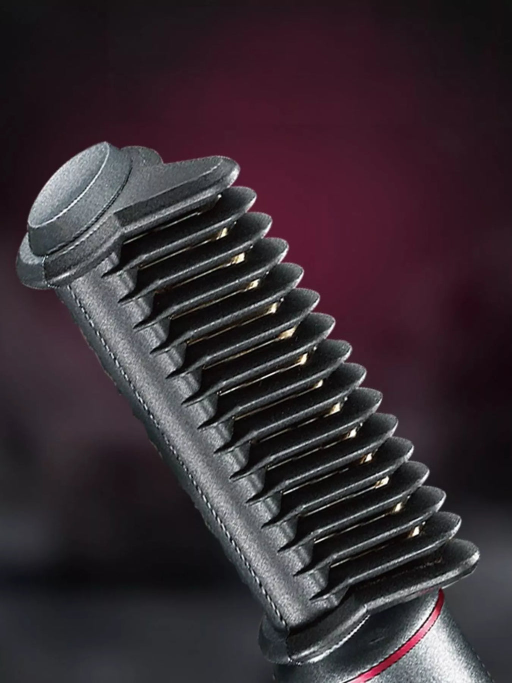 heated straightening comb - back view