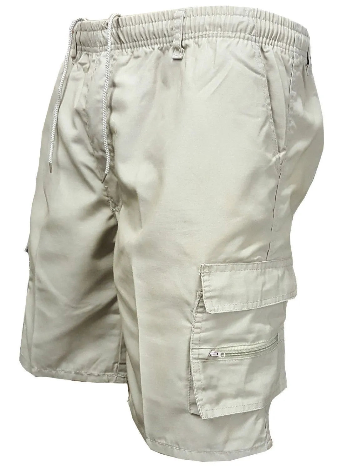men's plus size drawstring shorts with cargo pockets — men’s shorts view