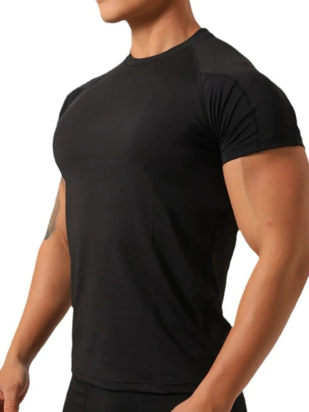 Men's Plus Size Round Neck Short Sleeve T-Shirt
