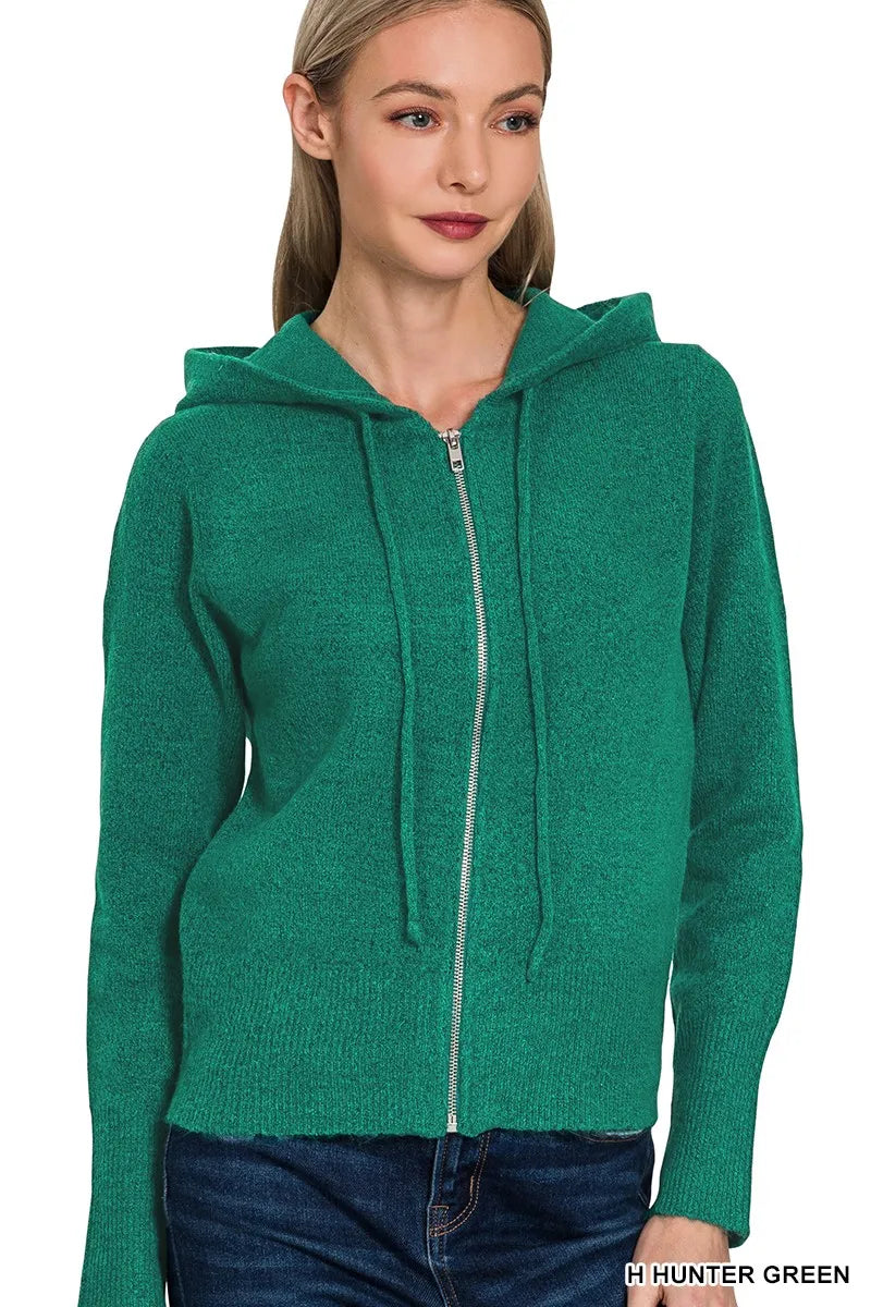 zenana classic popcorn knit open front cardigan - soft casual layer shown as women’s cardigan