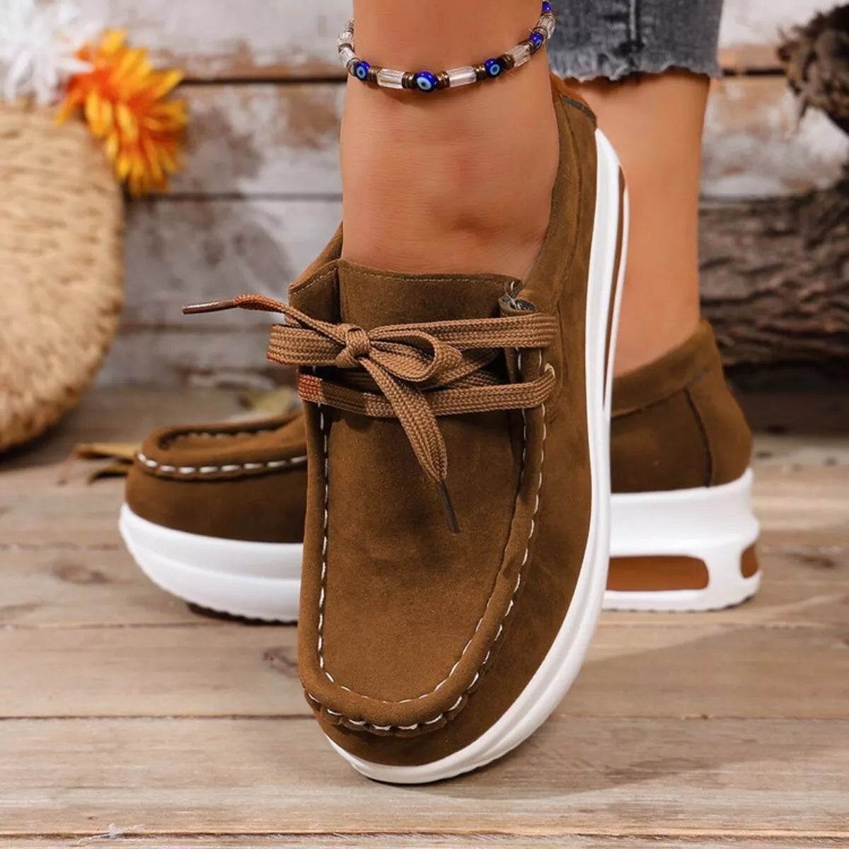 women's round toe platform sneakers - product detail