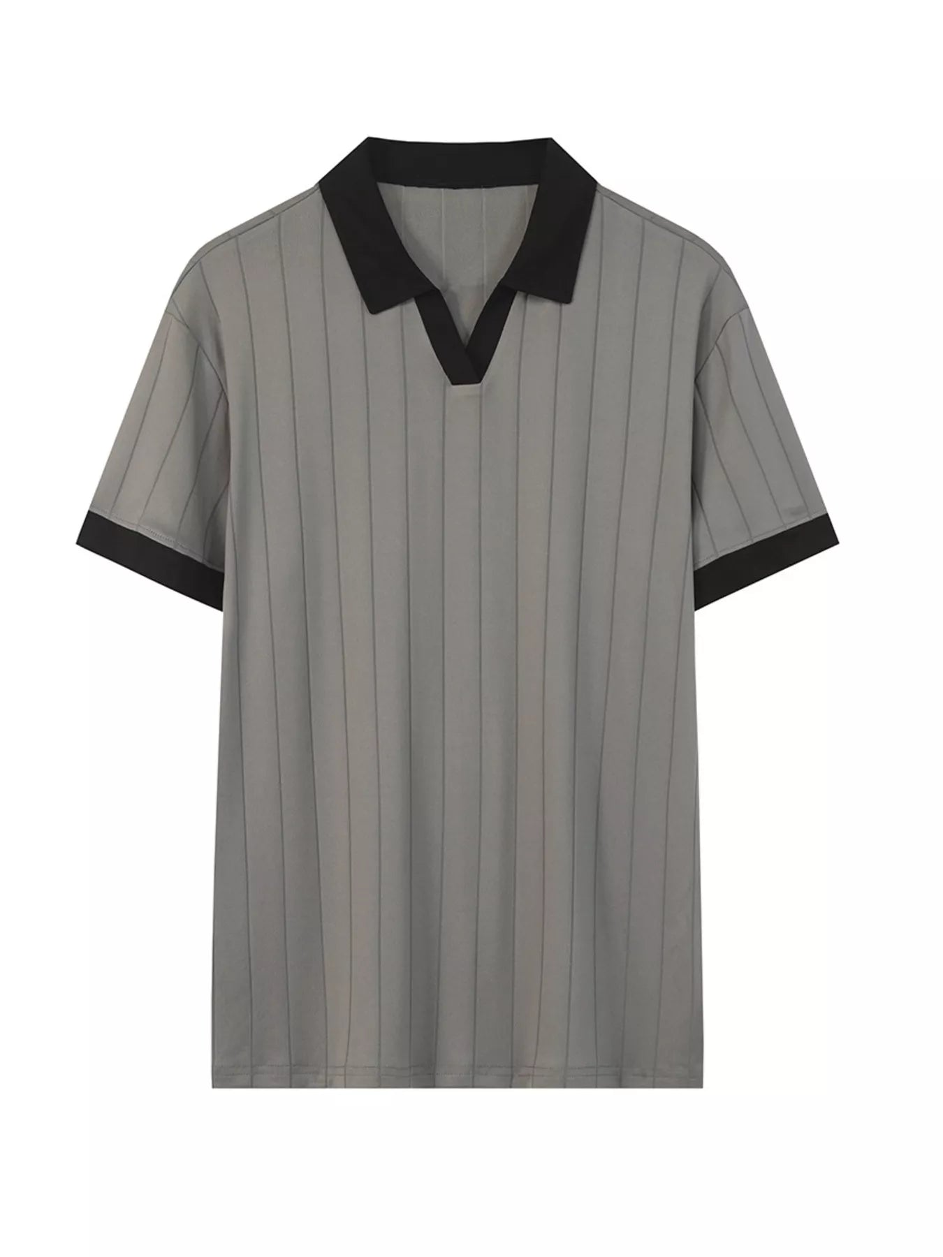 men's men's full size contrast trim short sleeve polo plus size - lifestyle shot