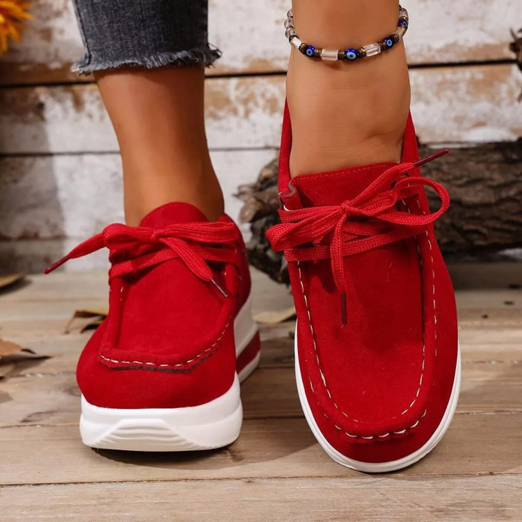women's round toe platform sneakers - product detail