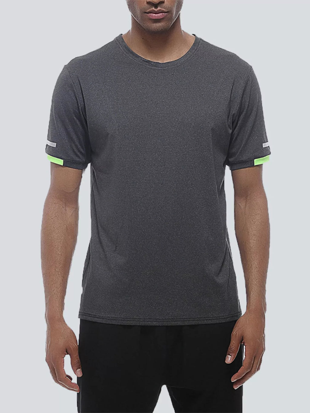 men's men's round neck quick-dry active t-shirt - product showcase