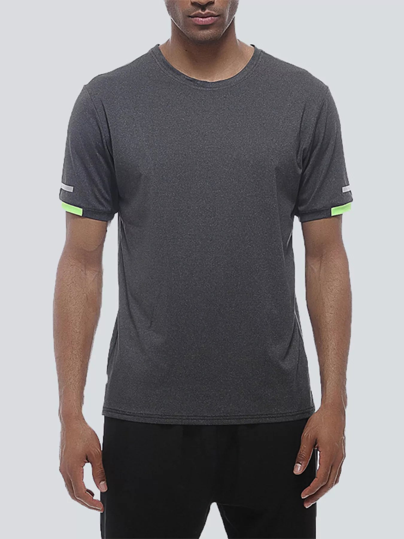 men's men's round neck quick-dry active t-shirt - product showcase