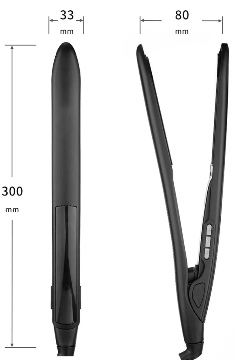 2-in-1 curling & straightening - styling option