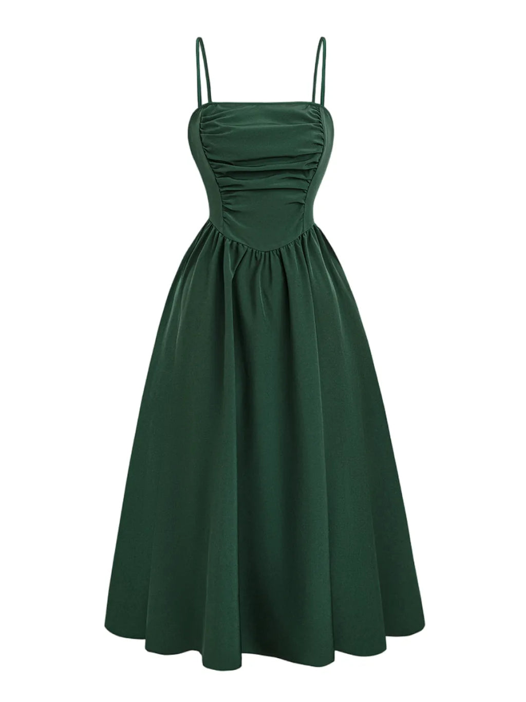 Smocked Square Neck Cami Dress