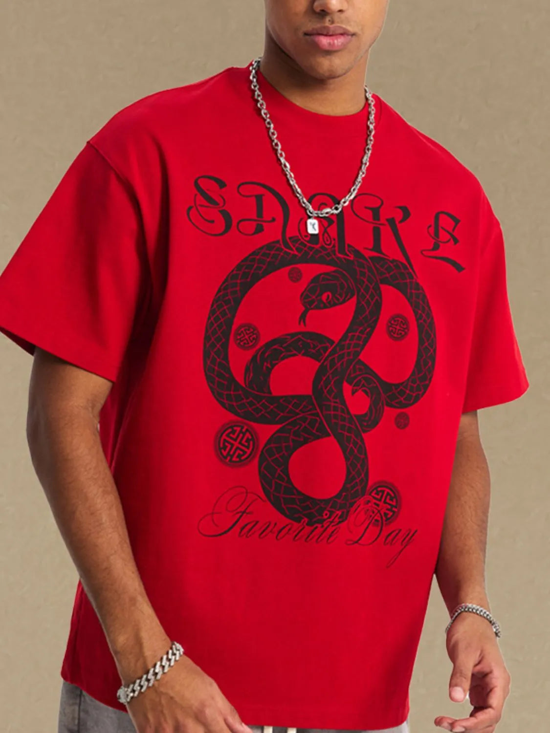 Men's Graphic Round Neck Half Sleeve T-Shirt
