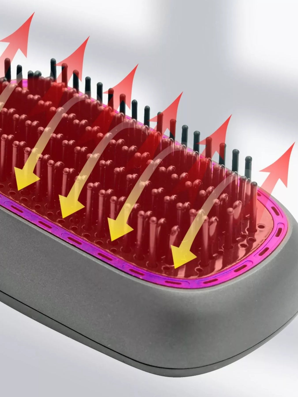 heated hair straightening comb - extra view