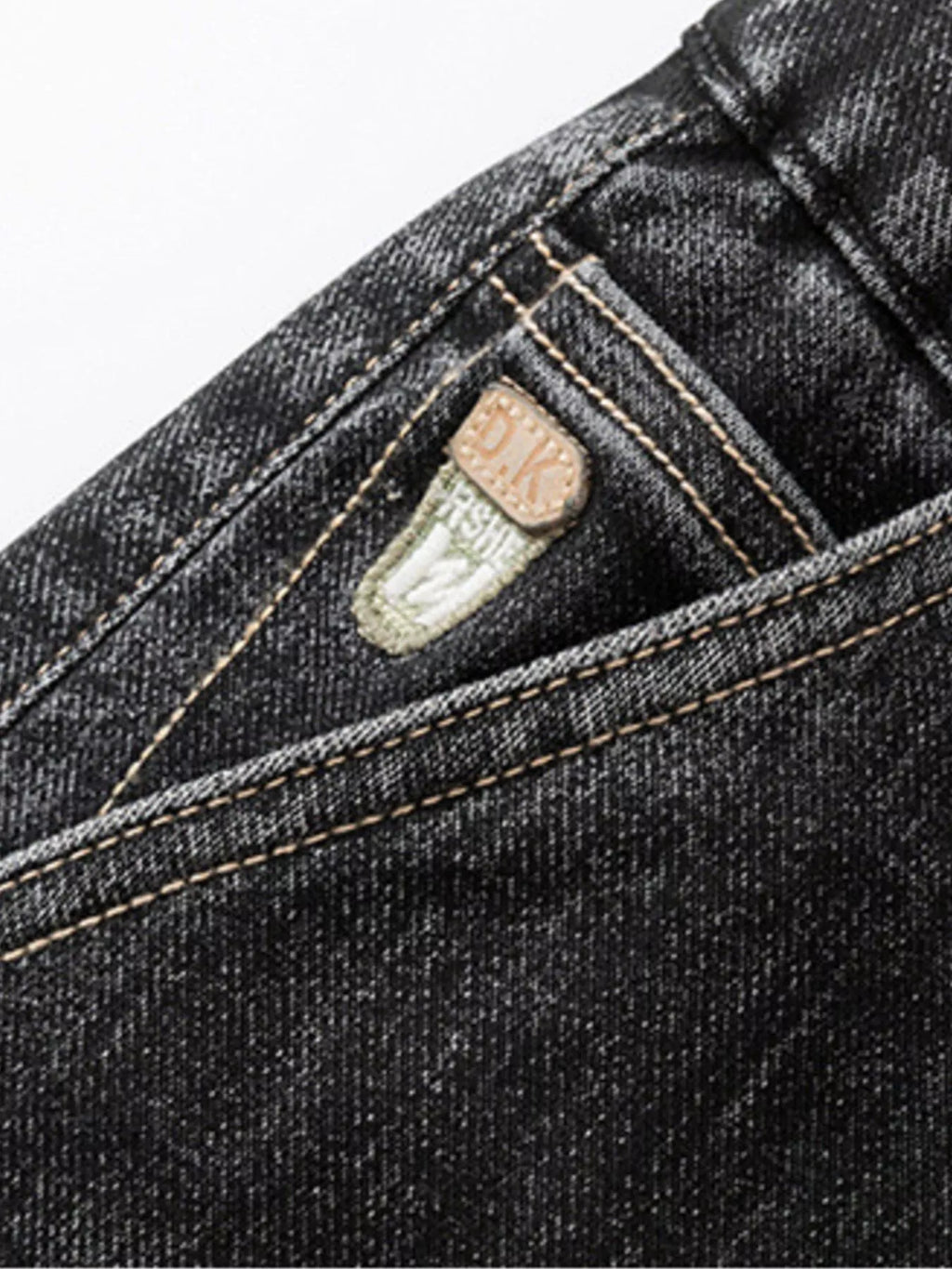 men's men's plus size vintage wash relaxed fit jeans - extra view