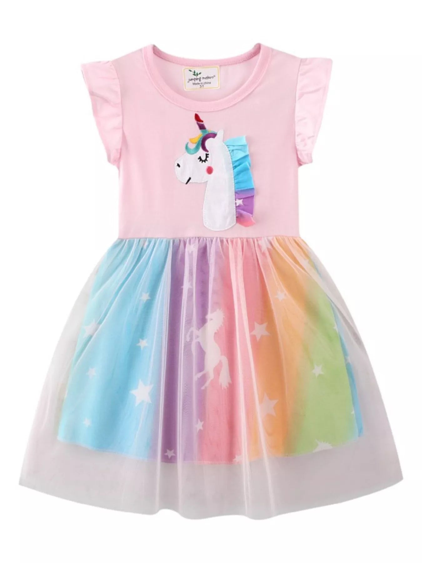 women's children's unicorn rainbow tutu dress - main product image