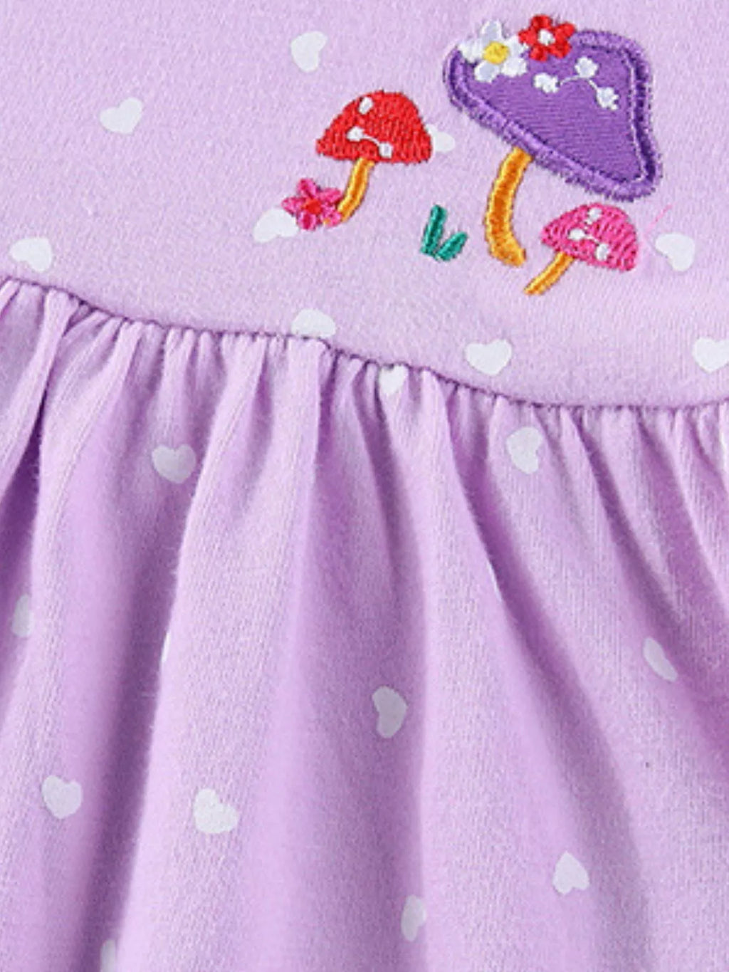women's children's unicorn & fairy embroidered ruffle hem dress - additional image