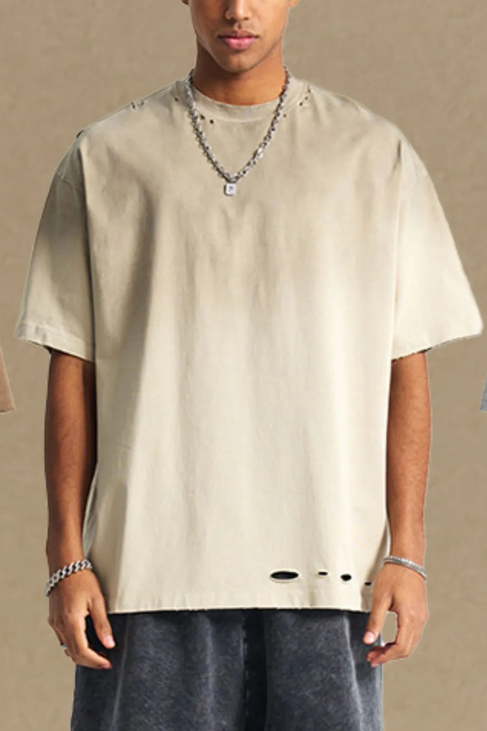 men's round neck half sleeve t-shirt men’s casual tee