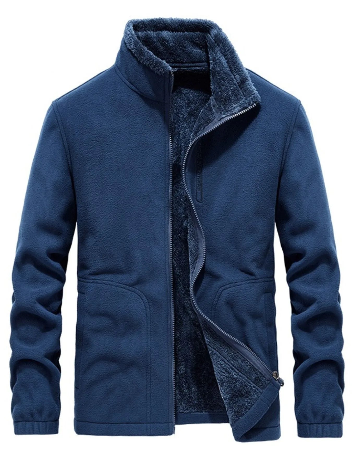 men’s military-inspired casual topcoat with belted waist