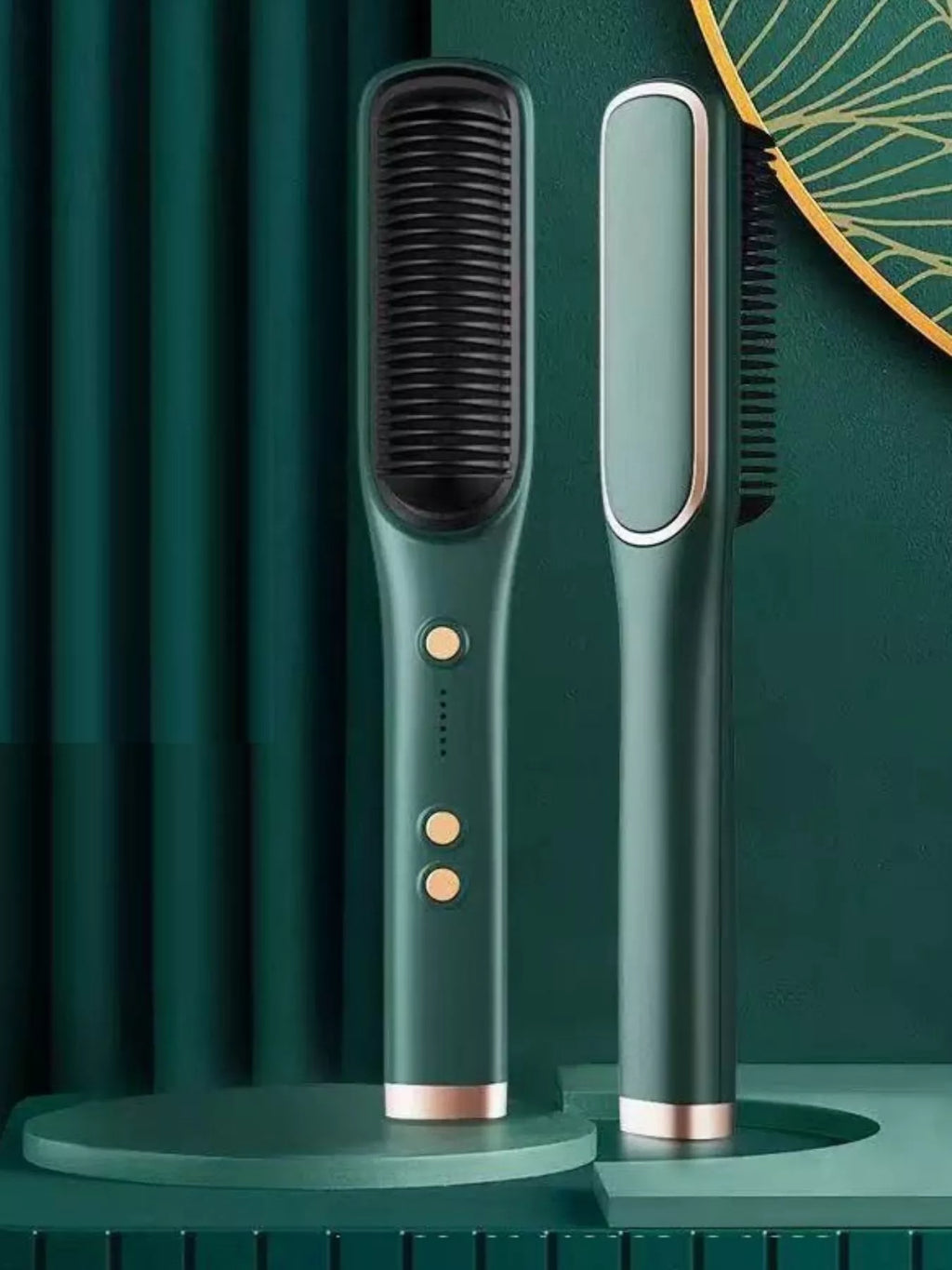 heating straightening comb - styled view