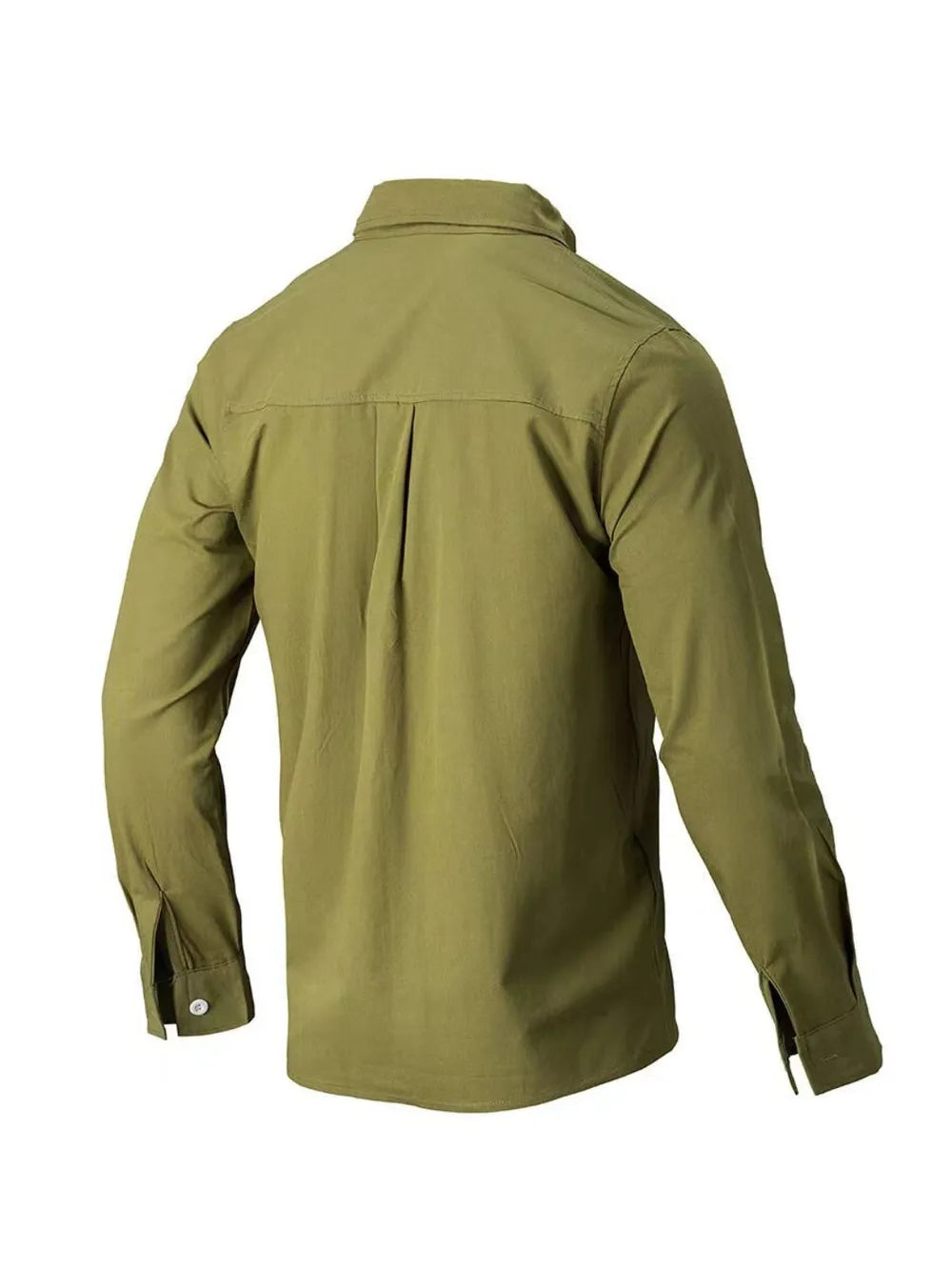 men's men's full size collared neck button down shirt plus size - side view