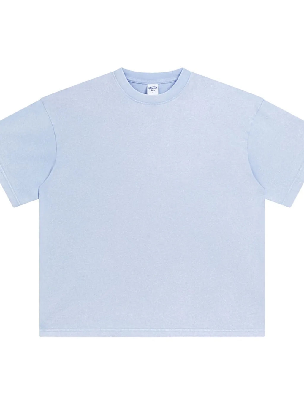 Men's Round Neck Half Sleeve T-Shirt Light Blue