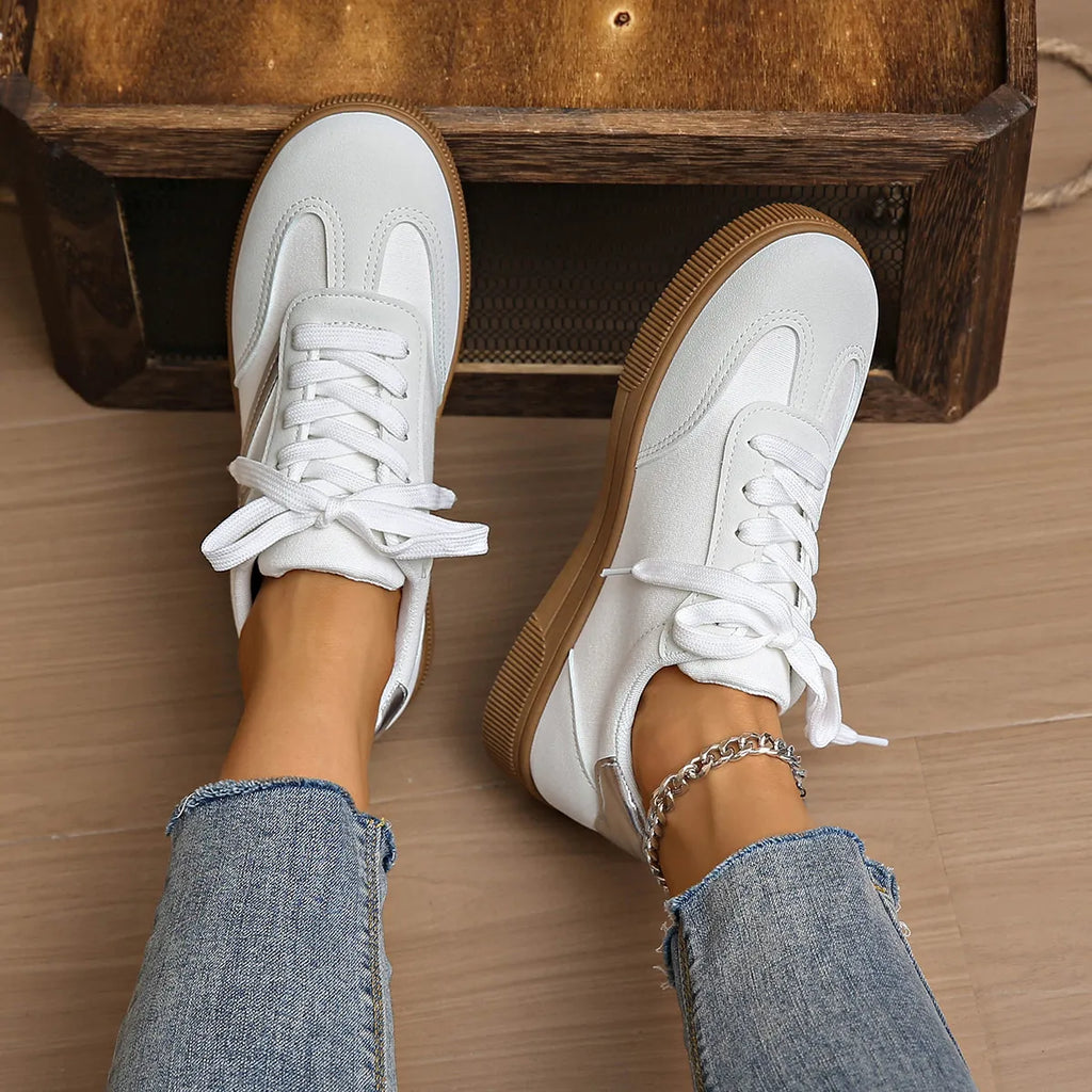 women's lace up platform sneakers - styling option