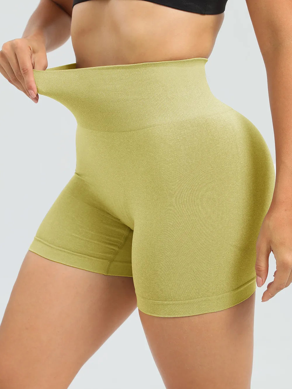 women's high waist active shorts - extra view