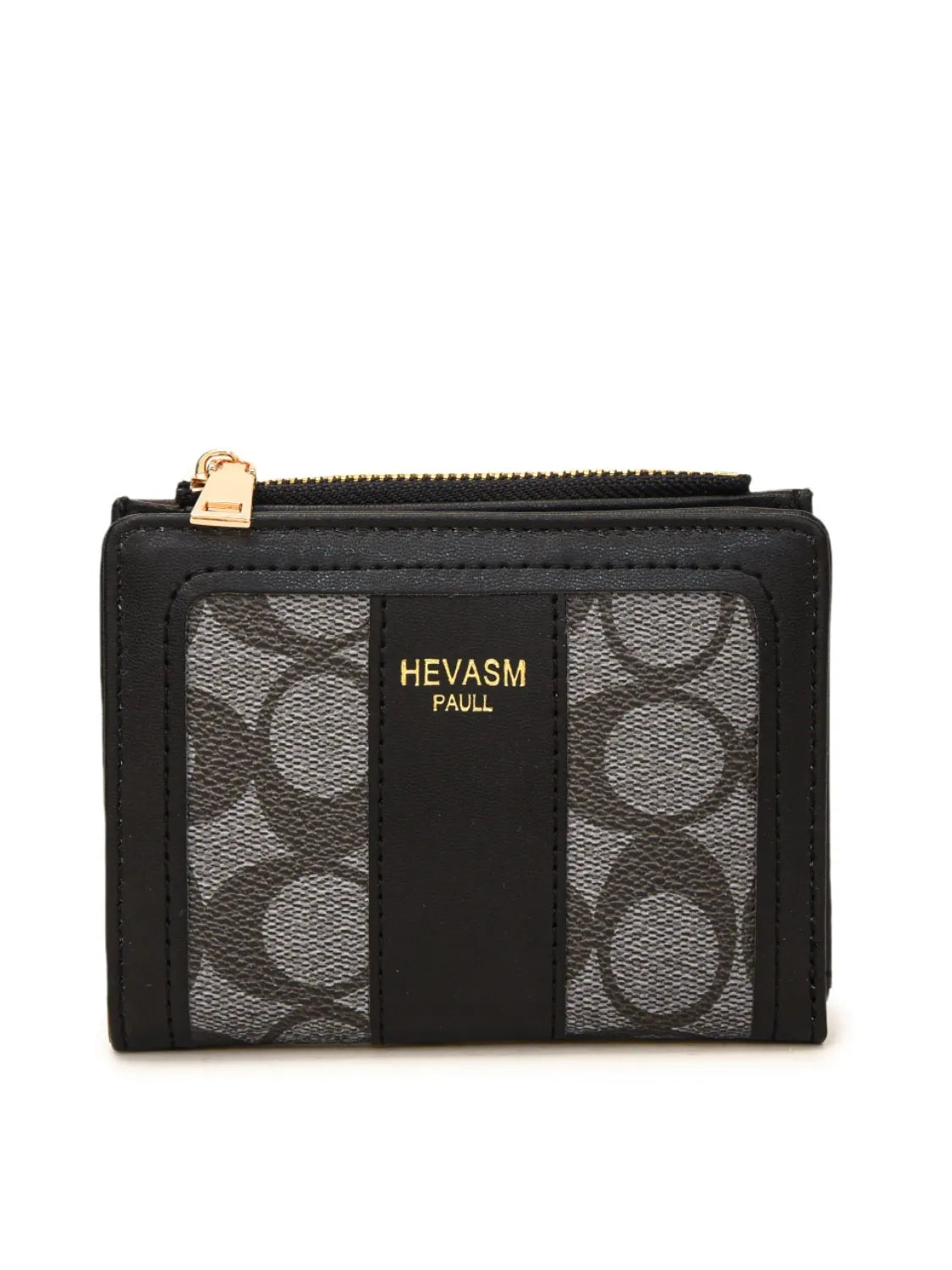 PU Leather Card Case Black One Size