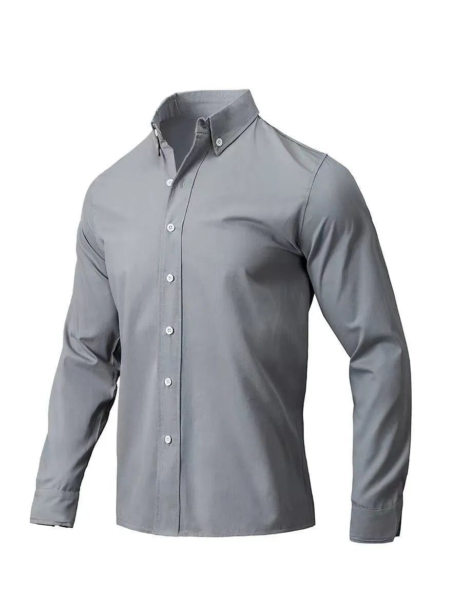 men's men's full size collared neck button down shirt plus size - styling option
