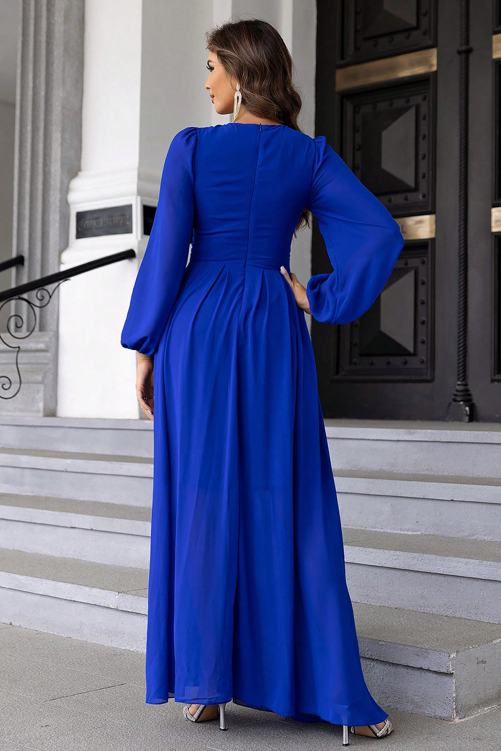 Twist Front Cutout Long Sleeve Dress – Donjane