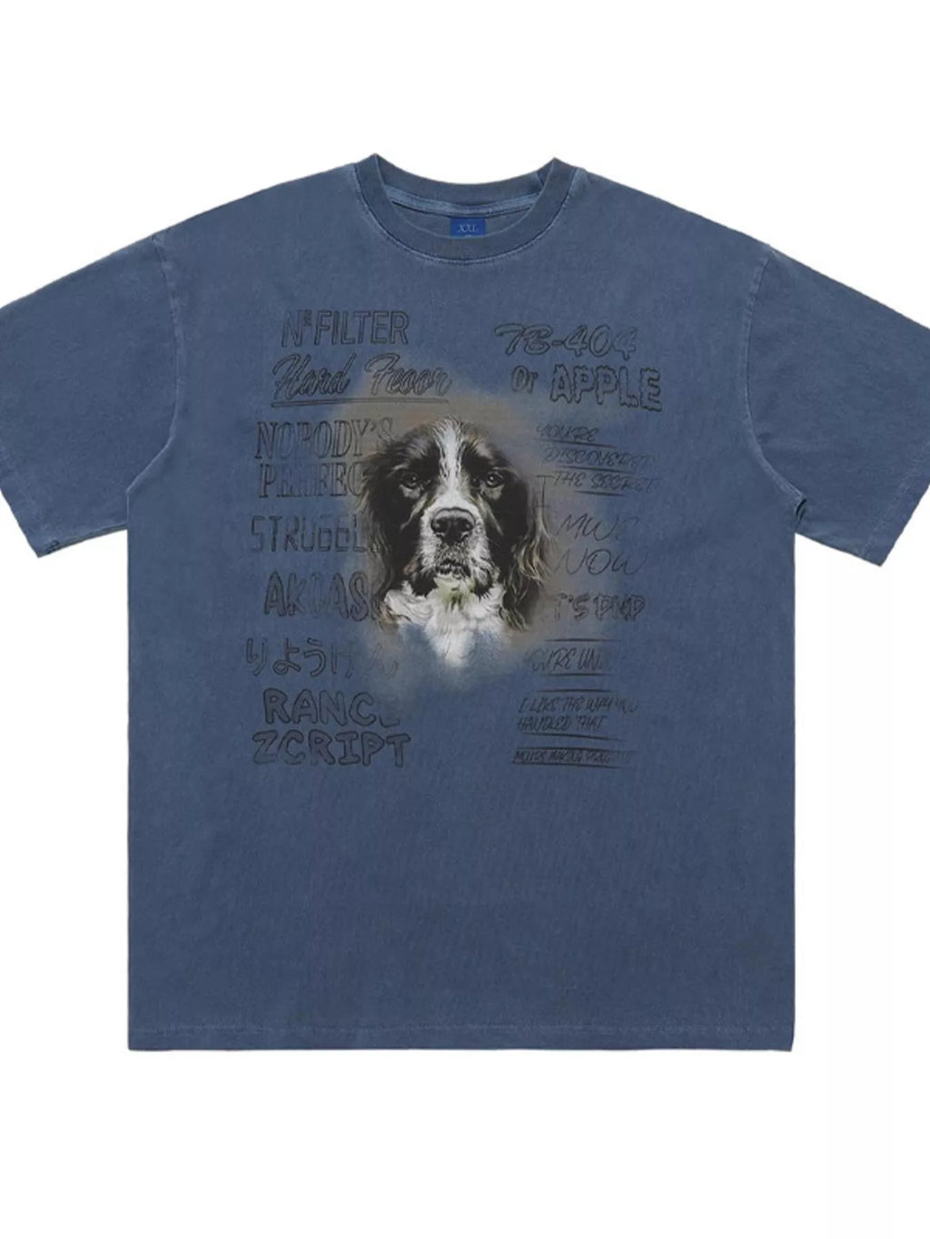 men's men's dog graphic short sleeve oversized t-shirt - alternate angle