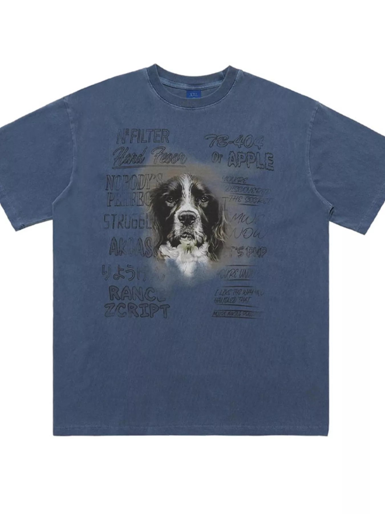 men's men's dog graphic short sleeve oversized t-shirt - alternate angle