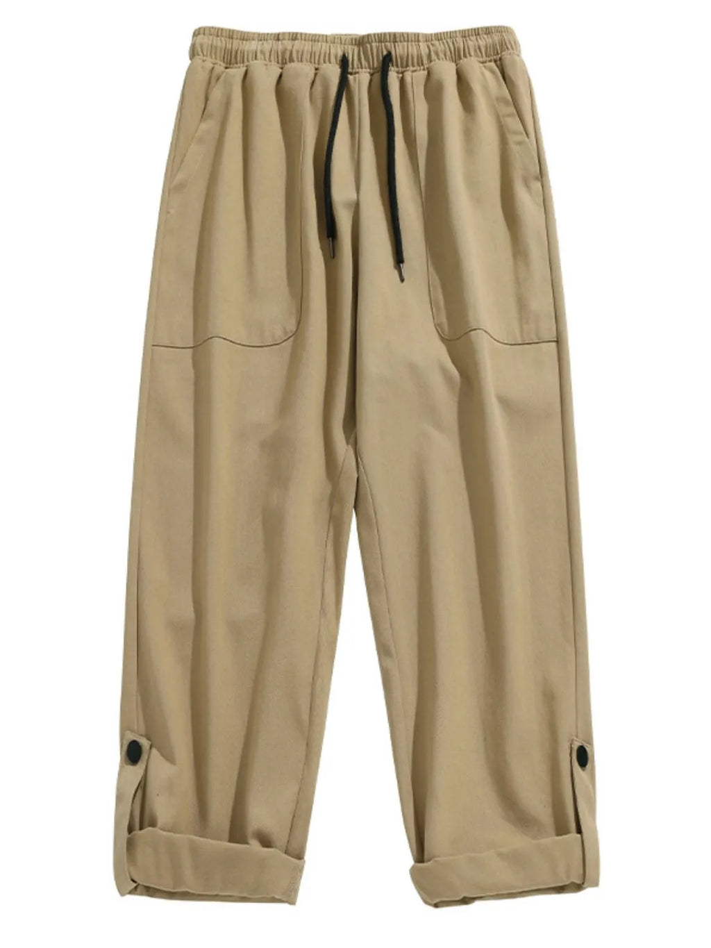 Men's Plus Size Drawstring Pants with Pockets
