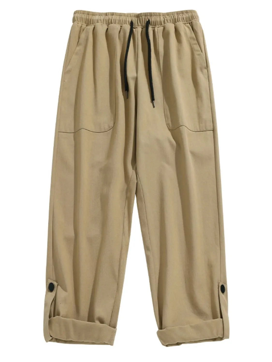 Men's Plus Size Drawstring Pants with Pockets