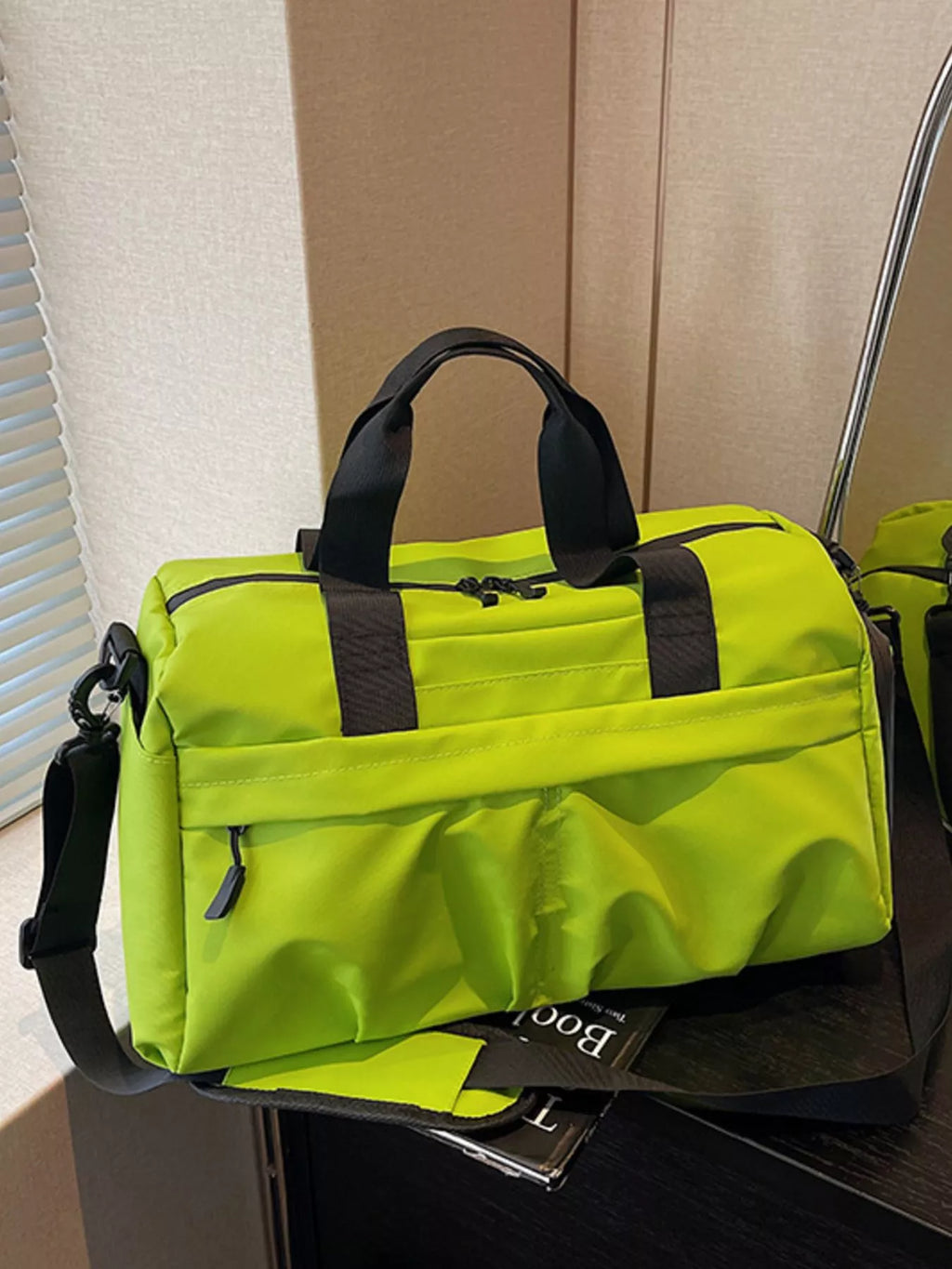 women's oxford cloth travel duffel bag - lifestyle shot