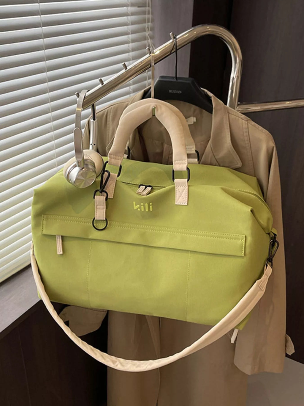 women's lightweight travel duffel bag - front view